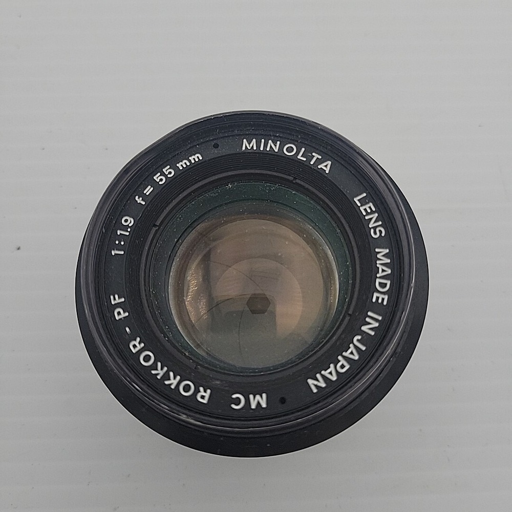 MINOLTA Lens MC‎ ROKKOR-PF 1:1.9 f=55mm Japan